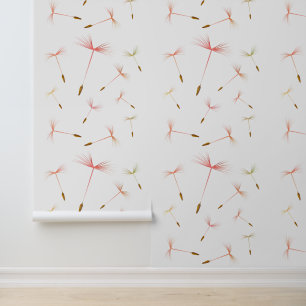 Paardenbloemen Vliegende Zaden Aangepaste Kleur Wi Behang