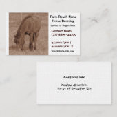 Paardenboarding of Stables Visitekaartje (Voorkant / Achterkant)