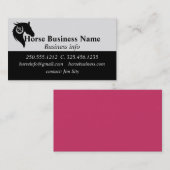 Paardenboarding stables Riding Lessons Bu Visitekaartje (Voorkant / Achterkant)