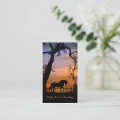 PaardenboardVisitekaartjes Visitekaartje (Staand voorkant)