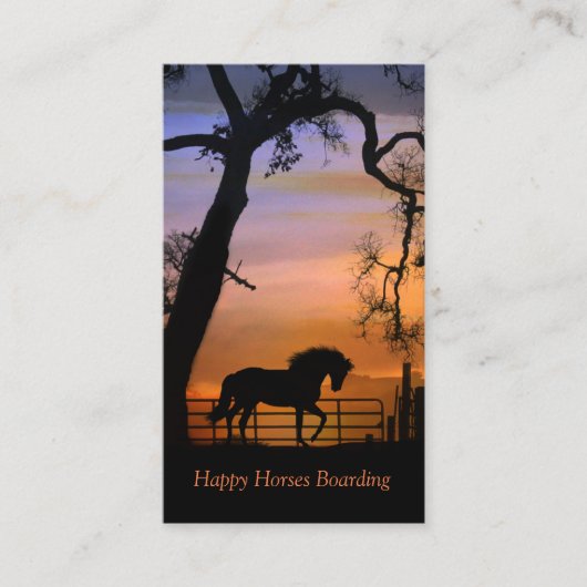 PaardenboardVisitekaartjes Visitekaartje (Voorkant)