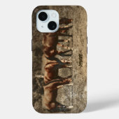 PaardenBoerderij  Land Rustisch Western Case-Mate iPhone Case (Achterkant)