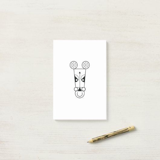 Paardenbord Post-it® Notes (Op bureau)