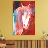 Paardencanvas afdrukken (Insitu (Woonkamer))