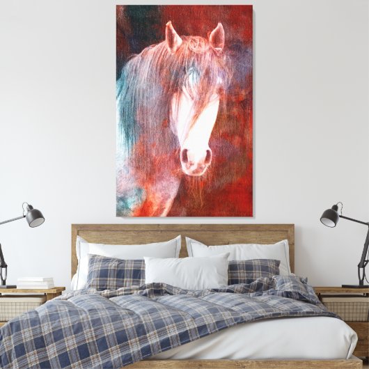 Paardencanvas afdrukken (Insitu (Slaapkamer))