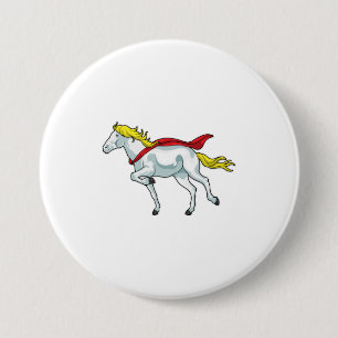 Paardencape Ronde Button 7,6 Cm