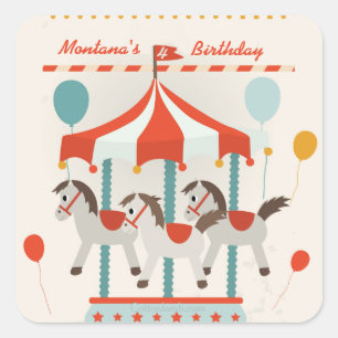 Paardencarrousel Stickers