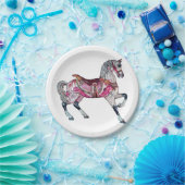 Paardencarrouselpapier Bord (Feest)