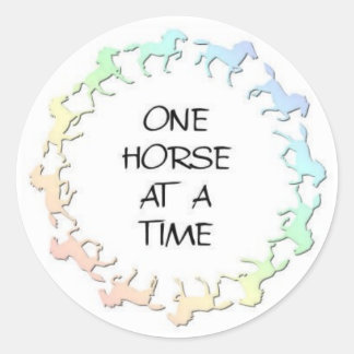 paardencircel ronde sticker