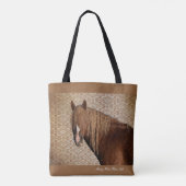 Paardendeken Canvas tas (Achterkant)