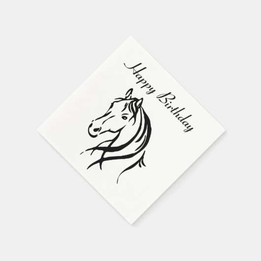 Paardendierthema Servetten (Hoek)