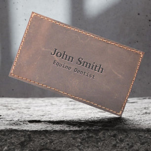 Paardendoppervlakte zeegleder visitekaartje