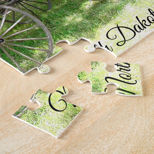 Paardendrager, buig en rood legpuzzel (Zijkant)