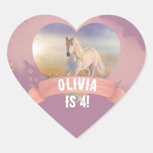 Paardenfeest Hart Sticker