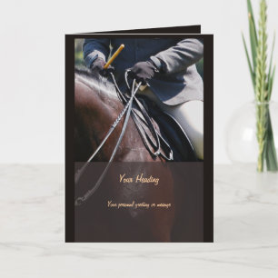 Paardenfoto invoegen zakelijke marketing kaart