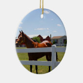 Paardenfoto Keramisch Ornament (Rechts)