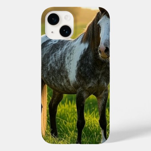 Paardenfoto toevoegen Aanpassen Case-Mate iPhone Case (Achterkant)