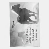 Paardengaloping uit de vuist theedoek (Verticaal)