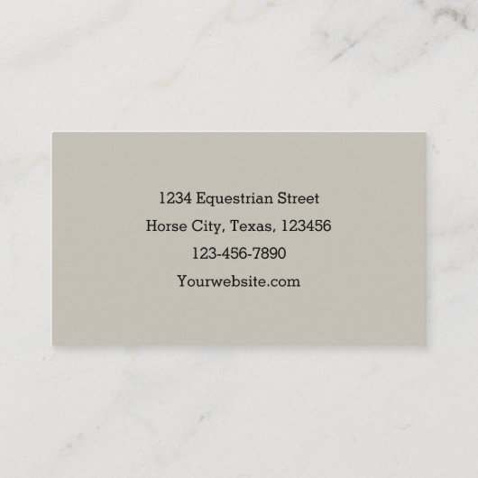 Paardengebied Visitekaartje (Achterkant)