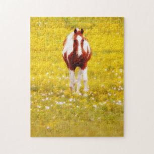 paardengeel wilde bloemen puzzel