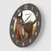 Paardengepersonaliseerde grote klok (Hoek)