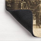 Paardengetrokken brandweermotor muismat (Hoek)