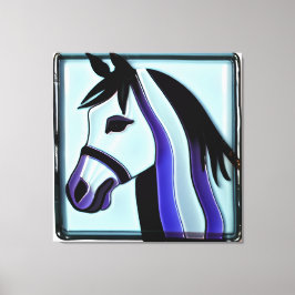 Paardengezicht, Canvaskunst Canvas Afdruk