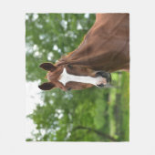 Paardengezicht met markering fleece deken (Voorkant)