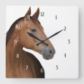 Paardengezicht Vierkante Klok (Voorkant)