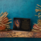 Paardenherdenkingsgedicht Eigen naam Fotoplaat (Zijkant)