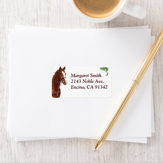Paardenhuisadres Equestrian Horse Etiket (Insitu)