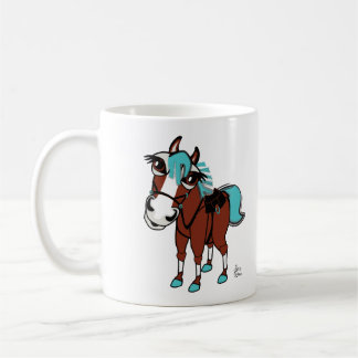Paardenillustratie Geen tekst Koffiemok