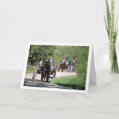 Paardenkarren in het park kaart (Voorkant)