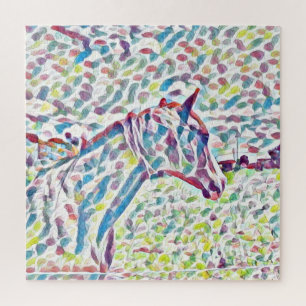 Paardenkleuren van het leven, puzzel