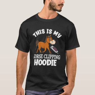 Paardenknipper Dit is mijn paard knippen T-shirt