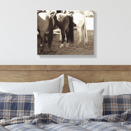 Paardenknoppen Canvas Foto (Insitu (Slaapkamer))