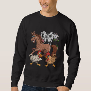 PaardenKoe Kind Boerderij Funny Farmer Trui