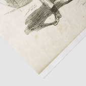 Paardenkoetsier Ephemera Decoupage Frans Tissuepapier (Detail)