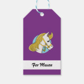 Paardenkop cartoon cadeaulabel (Voorkant)