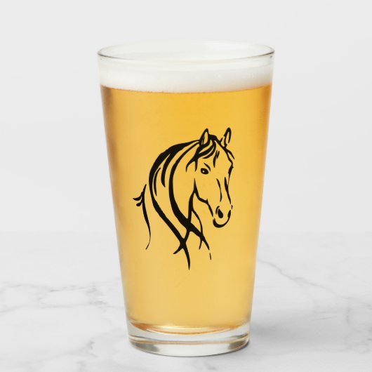 Paardenkop Glas (Voorkant gevuld)