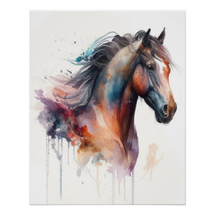 Paardenkop Muur Perfect Poster