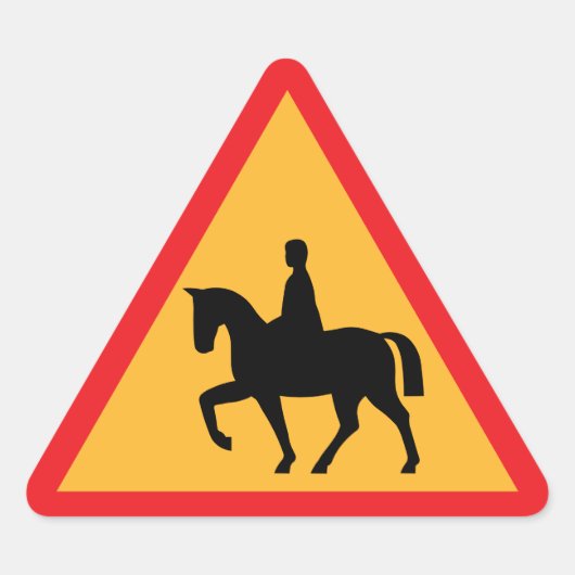 Paardenkruising Teken Sticker (Voorkant)