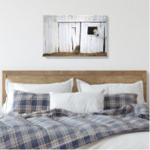 Paardenkruk uit het raam canvas afdruk (Insitu (Slaapkamer))