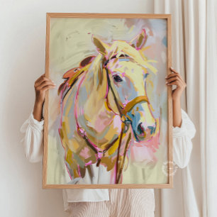 Paardenkunst, Cowgirl Decor, Westerne Ranch Poster