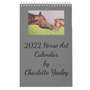 Paardenkunst - Kleine agenda met één pagina Kalender
