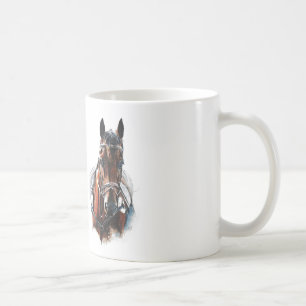 Paardenkunst. Pas me aan. Koffiemok