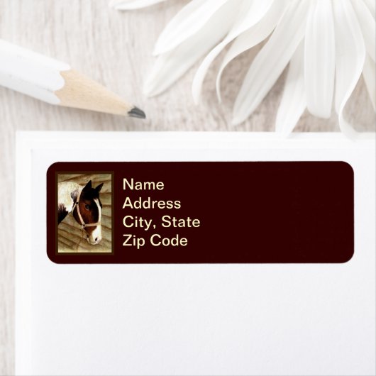 Paardenlabel Etiket (Insitu)