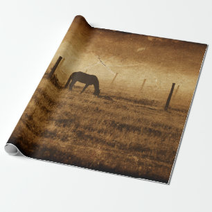 Paardenland Roestland textielontvlechting Cadeaupapier
