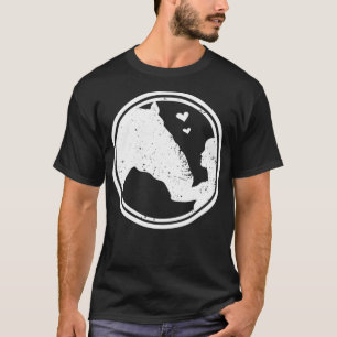 Paardenliefde Ik hou van paardenrennen cowboy T-shirt