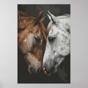 Paardenliefhebber Beste Vrienden Art Poster
